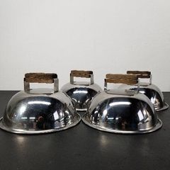 ステーキカバー Φ150mm SUS430対応 鉄板焼き お好み焼き 蒸し焼き 蓋 フタ 4個セット A9987A06