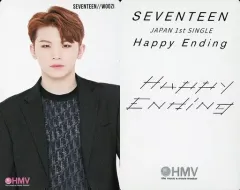 【中古】コレクションカード(男性) SEVENTEEN/WOOZI(ウジ)/上半身・背景白/CD「JAPAN 1ST SINGLE『Happy Ending』」HMV SEVENTEENmuseum2019開催店舗限定特典スペシャルカード