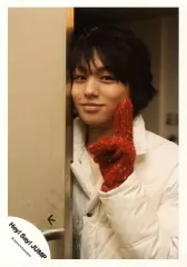 【中古】生写真(ジャニーズ) Hey! Say! JUMP/伊野尾慧/上半身・衣装白・左手ピース・手袋赤/公式生写真