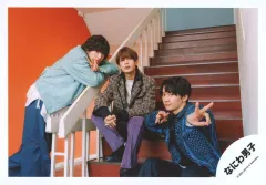 【中古】生写真(ジャニーズ) なにわ男子/道枝駿佑・高橋恭平・藤原丈一郎/横型・膝上/シングル「Special Kiss」MV＆ジャケ写オフショット/公式生写真