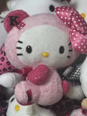 レオパードクマ ドールマスコット ハローキティ ぬいぐるみ クラシック ギャル キーホルダー ハローキティ