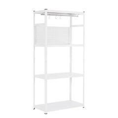 ニトリ販売終了品】ホワイト 4段 スチールラック アルゴス90 - メルカリ