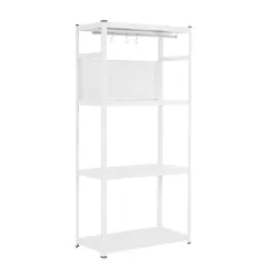 物置 屋外 DIY・工具 大型 全新品 スチールラック オープンラック 可動棚 分割可能 大容量 オープンシェルフ 収納ラック キッチンラック 棚 食器棚 作業台 倉庫用 ボトル不要のサムネイル