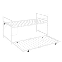 人気再入荷！【高さ110cm】ロフトベッド 耐震 ベッド 一人暮らし WHITE