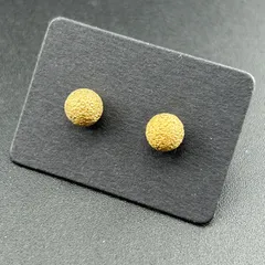 【新品】アクセサリー ピアス◆ゴールド カラー 球 小さめ 両耳セット レディース◆キャッチ付◆スタッドピアス◆