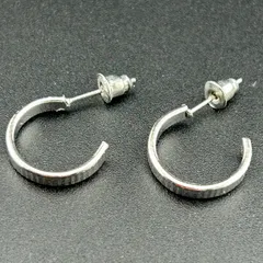【新品】アクセサリー ピアス◆シルバー カラー フープ 小さめ シンプル 両耳セット レディース◆キャッチ付◆