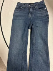 インディゴデニム ブーツカット パンツ