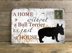 【Bulldog/ブルドッグ】 メタルプレート メッセージ 犬 雑貨 グッズ アート ポスター おしゃれ インテリア 壁飾り アンティーク風 103