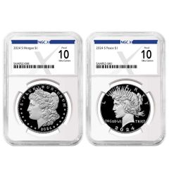 2024-P プルーフ リバティ ブリタニア シルバーメダル 1オンス NGC