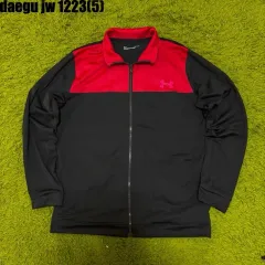 UNDER ARMOUR アンダーアーマー ブラック/レッド ジップアップ トラックジャージ トップス 1223