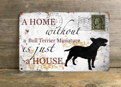 【Bulldog/ブルドッグ】 メタルプレート メッセージ 犬 雑貨 グッズ アート ポスター おしゃれ インテリア 壁飾り アンティーク風 104