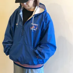 80s GAME Sportswear ハーフジップ中綿ナイロンパーカー ヴィンテージ Made in USA（メンズXL）251205