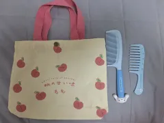桃 エコバッグ + シナモロール 櫛 セット