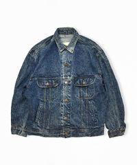 激レア Lee デニムジャケット USA製 ケミカルウォッシュ XL 80s - メルカリ