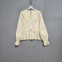 ウエスト絞り紐ブラウス F n2311