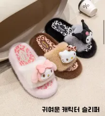 サンリオキャラクター ファー スリッパ マイメロディ／ハローキティ／クロミ