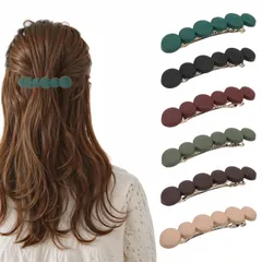 【数量限定】艶消し 髪飾り ヘアアクセサリー レディース 6個セット 結婚式 ヘアクリップ 入学式 バレッタ 演奏会 バレッタ パーティー 髪留め 毎日使える おしゃれ