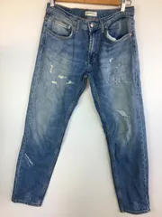 ZARA ダメージジーンズ レディース 4 ブルー 4031202512180013