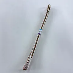 【美品】 帯締め 優品 幾何学模様 クリーム 正絹 和装小物  【中古】