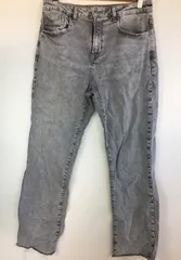 ZARA 切りっぱなしジーンズ レディース 40 グレー 4031202512180016