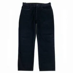 70L23 【美品】LOUIS VUITON ルイヴィトン ストレートデニム レギュラー コットン デニムパンツ HID80WDK0 A310 33サイズ ブラック コットン100％ メンズo07t