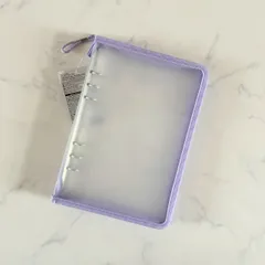 新品 6リングファイル 紫 A5 DAISO ダイソー SNS バズり コレクションファイル 推しグッズ 収納 シール帳に シールブックに 書類整理 オフィス