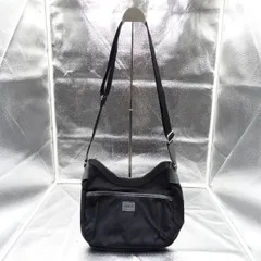 agnes b. アニエスベー ショルダーバッグ ブラック ナイロン 軽量 レディース