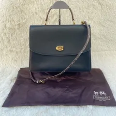 コーチ 2way ハンドバッグ ショルダー　パイソン パーカー32 ターンロックレザー ブラック 黒  パイソン 73969