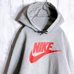 【海外モデル】00s 古着 Vintage ナイキ NIKE グレー スウェット パーカー #398