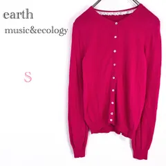 アースミュージック＆エコロジー♡earth music&ecology【S】カーディガン クールネック 長袖トップス目混合