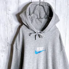 【国内正規品】ナイキ NIKE センターロゴ刺繍 グレー 水色 #88