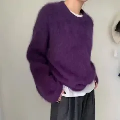 アンゴラ ルーズフィット ニット (FREE)(4COLOR)