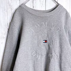 【海外モデル】TOMMY HILFIGER トミーヒルフィガー スウェット 刺繍 グレー #41