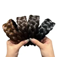 ポイントウィッグ エクステ ２個セット リボン アレンジ 髪 自然 装着簡単 ワンタッチ ショート ストレート サラサラ ダンス イベント コスプレ エクステンション ウィッグ (ブラック カチューシャ) [ブラック カチューシャ]