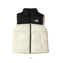 THE NORTH FACE ザノースフェイス ヌプシ ベスト アイボリー/ブラック ダウンベスト
