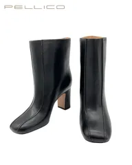 未使用】PELLICO MILENA サイドジップレザーブーツ ブラック 37 未使用
