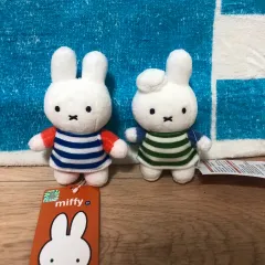 ミッフィー ボーダー柄 ONE PIECE キーホルダー 2種