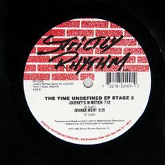 US盤 TIME UNDEFINED/THE TIME UNDEFINED EP STAGE 2/STRICTLY RHYTHM 12