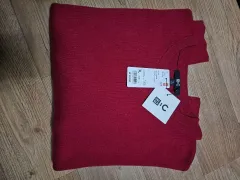 (xl) スムースコットン クルーネックセーター 15 red UNIQLO