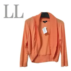 新品/ニット/ボレロ/オレンジ系/LL/レディース/カーディガン/無地