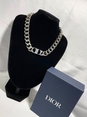 ディオール dior CD ペンダント ネックレス シルバー ロゴ N531 - メルカリ