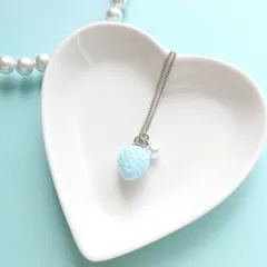 ラムネ苺とパールのネックレス＊ソーダ