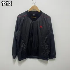 M アディダス レッド スモールロゴ POINT ブラック ウォームアップ