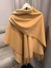 ケープマフラー レディースショール兼用 ショール型マフラー フリンジショールマフラー ルーズフィット