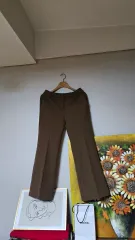 gs配送 送料込み) ブラウン 起毛パンツ 新品 88サイズ