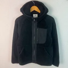 UNIQLO White Mountaineering ユニクロ ホワイトマウンテニアリング フリース パーカー ブラック XSサイズ メンズ 古着 ストリート テック系