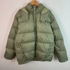 adidas アディダス ダウンジャケット カーキ XLサイズ メンズ 古着 ストリート アースカラー　テック系