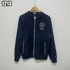 L NIKE ピンホイール スウッシュ ウィンドランナー ウィンドブレーカー フーディー