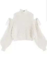 GRL アンゴラ ニット 白