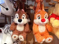 日本輸入 ディズニー リー チップアンドデール クロスバック チップアンドデール ぬいぐるみバッグ